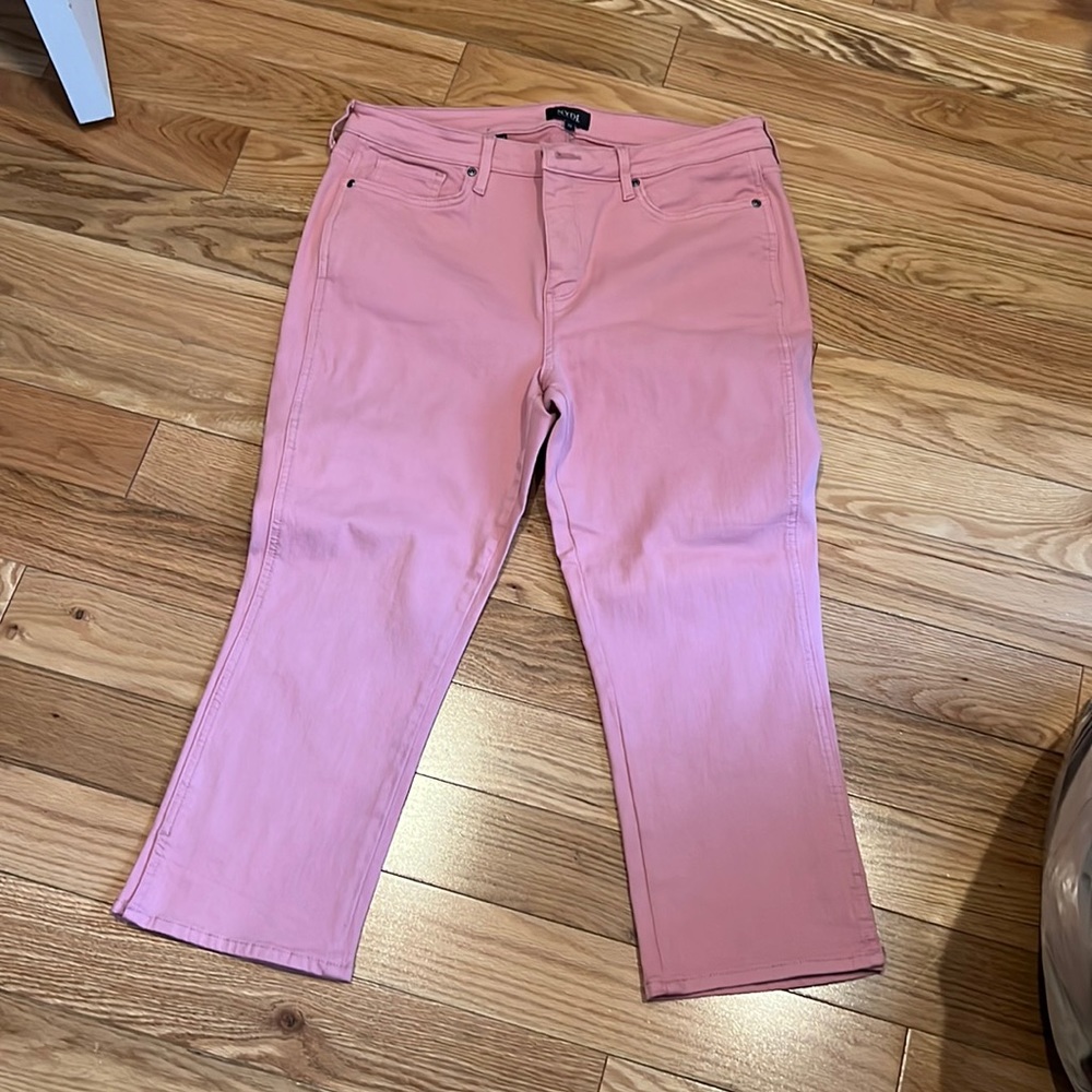 NYDJ pink cropped jeans